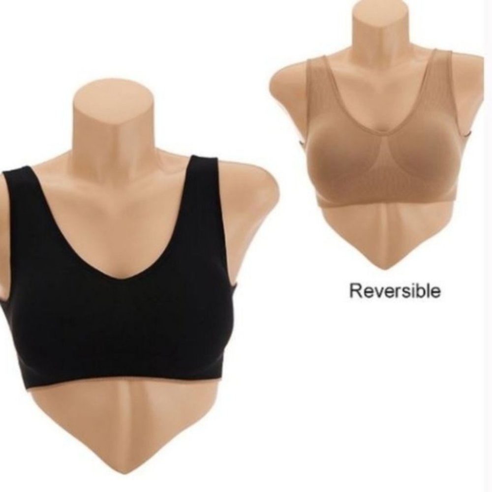 Spanx Reversible Seamless Wirefree Comfort Bra with Removable Pads
